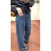Women's Clothing Diamond Pattern Slim Fit Jeans Korean Style Loose Straight Leg Wide Leg Pants For Women_mkmklike.com