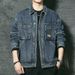 Pulse Pulse Spring Autumn Retro Workwear Denim Men's Fashion European And American Korean Style Trendy Versatile Large Pocket Loose_mkmklike.com
