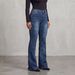 High Waisted Denim Flared Pants for Women Slimming And Flattering Cross Border Exclusive Whiskered And Washed Design_mkmklike.com