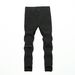 High-Quality Stretch Skinny Jeans Classic Ripped Men's_mkmklike.com