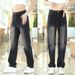 Men's Loose Fitting Wide Leg Jeans Korean Style Casual Versatile Stylish Handsome Spring Summer Clothing_mkmklike.com