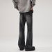 Men's Clothing Vintage American Style Bamboo Knot Flared Jeans For Men & Women | High Street Vibe Casual Pants | Black & Retro Blue | S-3XL_mkmklike.com