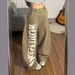 Women's Retro Khaki Jeans Loose Fit Slimming Wide Leg Trousers Full Length Casual Fashion Letter Print Denim_mkmklike.com