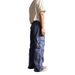 Unisex Heavy-Duty Cargo Pants - Vintage Workwear Style With Oversized Pockets & Relaxed Wide-Leg Fit For Streetwear & Retro Aesthetic_mkmklike.com
