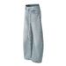 Men's Clothing Retro Basic Washed Blue Scimitar Jeans Men And Women New Loose Straight Commuter Pants_mkmklike.com