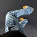 Men’S Light Blue American Lightning Wash Jeans – Slim Fit Straight Leg With Subtle Flare (S-3xl, Mid-Rise, 100% Cotton, Vintage Styling)_mkmklike.com