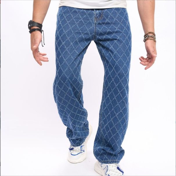 2025 New Casual Jeans Trend Loose High Street Wide Leg Pants Men_mkmklike.com