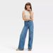 Cross-border European And American Women's Fashion Basic High-waisted Wide-leg Jeans, Casual Loose Versatile Mom Jeans_mkmklike.com