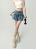 K Cowboy Midi Skirt, Women's Cake Skirt, A-line Mini Skirt, High Waist Design, Niche Hip Hugging Spicy Girl Short Skirt_mkmklike.com