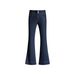 Orange Silk Women's Clothing#Dark Blue Low-waist Flared Jeans, New Autumn And Winter Style, Double-button Design,_mkmklike.com