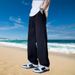 Men's Summer Loose Straight Leg Jeans Trousers_mkmklike.com