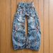 Vintage Streetwear Y2K High Waist Loose Straight Leg Jeans For Women With Cherry Blossom Embroidery, Retro American Style, Comfortable & Stylish_mkmklike.com