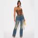 Distressed Jeans For Women – Side Beaded Embellishment & Vintage Wash (Trendy, Comfortable Fit)_mkmklike.com