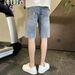 Men's Ripped Denim Shorts Trendy Brand Lightweight Casual Five Point Pants mid Length Shorts Handsome Versatile Light Color Summer Style 2026_mkmklike.com