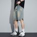 2026 Summer Thin Star Pattern Denim Shorts Men's American Trendy Brand Loose Straight Five-point Casual Pants_mkmklike.com
