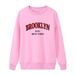 Women's Clothing 2024 autumn new round neck long sleeve letter women's casual outer wear plus velvet large size sweater tops women _mkmklike.com