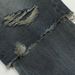 Two-Piece Patchwork Jeans For Men, Wasteland Washed, Distressed, Dirty, Heavy-Duty, Ripped, Frayed, Straight-Leg,_mkmklike.com