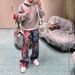 Women's Clothing Color Printing Ink Painting Palette Wide Leg Jeans Casual Pants Men And Women's Same Style_mkmklike.com