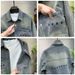 Men's Distressed Denim Jacket – Vintage Washed Hong Kong Style Overshirt (M-3XL, Light Blue)_mkmklike.com