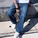 apanese Vintage Washed Denim Pants For Men - Relaxed Straight-Leg Casual Trousers With Wide Hem_mkmklike.com