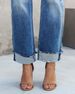 K New Urban Casual Women's Straight Leg Denim Pants_mkmklike.com