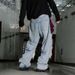 Men's Patchwork Distressed Jeans - American Vintage Wide-Leg Denim Pants With Removable Patches_mkmklike.com