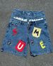 Men's Clothing Hip Hop Letter Stitching Denim Shorts Summer Millennium Retro Personality Fashion Two Piece Gothic Rock_mkmklike.com