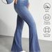 Women's High-Waisted Stretchy Flared Jeans Retro Vintage Denim Pants With Tummy Control For Casual & Daily Wear (Blue, Sizes 26-31)_mkmklike.com