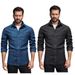 Men's Denim Shirt Jacket - Classic Open Front Casual Shirt For Men, Comfortable & Stylish, Multiple Colors & Sizes (S-3XL)_mkmklike.com