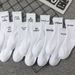 Unisex Casual Sports Letter Cotton Crew Socks A Pair_mkmklike.com