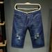 Men's Ripped Denim Shorts Loose Fit Versatile Trendy Summer Thin Five Point Distressed Pants 2026 New Style_mkmklike.com
