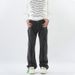 Nordmann American Style Frayed Edge Patchwork Jeans For Men, Stylish Versatile Slimming Black Casual Pants, Loose Straight-Leg_mkmklike.com