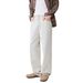 Men's Clothing & Archer0603 & Autumn Cleanfit White Loose Casual Wide Leg Pants, Versatile Straight Leg Jeans For Men_mkmklike.com
