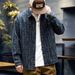 Retro Denim Shirt Men's Long Sleeved Fashion Loose Casual Men's Workwear Shirt Trend_mkmklike.com