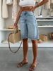 K New Urban Casual Loose Hole Women's Denim Shorts_mkmklike.com