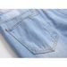 Suitable For All Seasons Ripped For Straight Leg Plus Size Light Blue Jeans Men_mkmklike.com