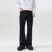 Men's Clothing Autumn And Winter Elastic Black Machete Flared Jeans Men's Slim Fit And Long Legs Bootcut Long Pants_mkmklike.com