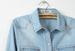 K Fringed Knotted Sleeve Denim Shirt For Women Short Thin Jacket_mkmklike.com