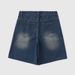 Men's Clothing Straight Pocket Denim Trendy Brand Printed Straight Shorts Loose Wide Leg Casual Denim Shorts_mkmklike.com