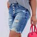 Women's Clothing Fashion Ripped Stretch Denim Jeans High Quality Fashion Denim Shorts_mkmklike.com