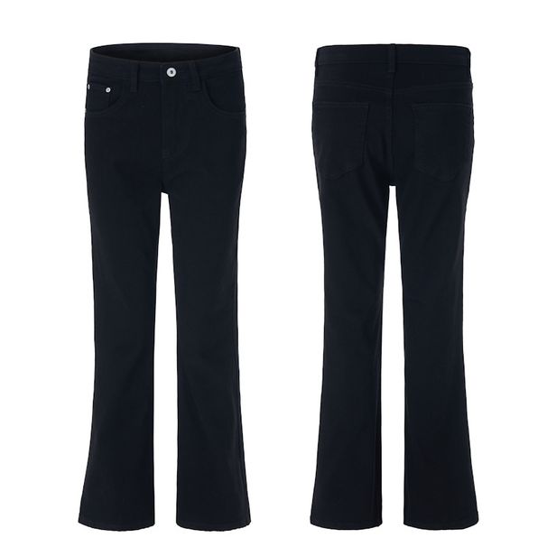Men's Clothing Men's Slim Fit Black Jeans Flared High Street Style Casual Unisex Pants American Style Versatile For Formal & Casual_mkmklike.com