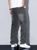 1pc Men's High-street Loose-fitting Washed Jeans. These Retro-style Distressed And Whitened Straight Pants Feature High Elasticity And Breathability,_mkmklike.com