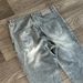 Unisex Vintage Washed Distressed Jeans – Black & Grey Patchwork Straight Leg (S-XL, Polyester Blend, Hip-Hop Streetwear)_mkmklike.com