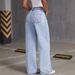 Women's Clothing Embroidered Jeans Sweet And Spicy Style High Waist Straight Pants Loose Trousers_mkmklike.com