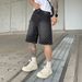 Men's Clothing Men Summer New Cross Jeans Loose Straight Casual Five Point Pants_mkmklike.com