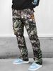 Men's Clothing Camouflage Overalls Retro High Street Loose Straight Pants_mkmklike.com
