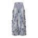Vintage Washed Denim Jeans - Retro Wide Leg Distressed Pants For Men, Cleanfit & Streetwear Style_mkmklike.com
