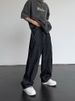 Autumn New Personalized Hip-hop Straight Jeans Men's And Women's Fashion Loose Casual Wide-leg Men's Jeans_mkmklike.com