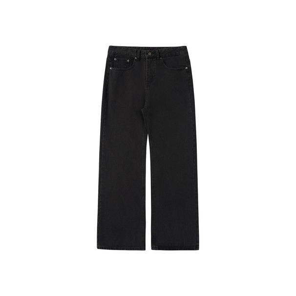Men's Clothing Black Bull Drop2WES Washed Gray Black Jeans Washed Retro Kenijima Old Money Style_mkmklike.com