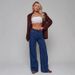 Women's Clothing Women's Wide Leg Jeans High Waist Stretch Denim Pants Comfortable Casual Trousers For Work & Daily Wear (Dark Blue)_mkmklike.com
